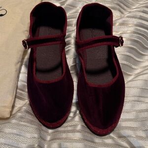Flabelus Cinderella Lucrecia Burgundy Velvet